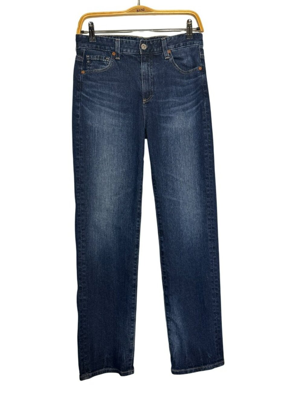 AG Adriano Goldschmied  Saige High-Rise Straight Jeans Size 28